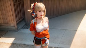 深情露在目光中